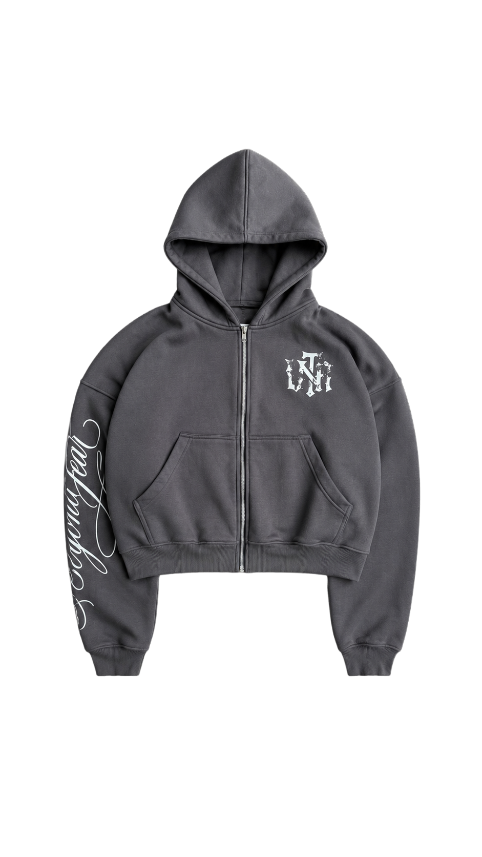"grey" fear Zip - Up