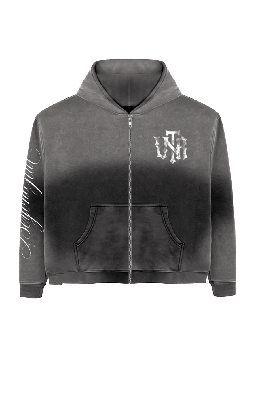 beyond fear zip-up grey